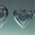 Coeur en plastique 80 mm - transparent séparable (PS) Coeur en plastique 80 mm - transparent séparable (PS)