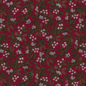 Toile cirée PVC Brindille - Rouge Toile cirée PVC Brindille - Rouge