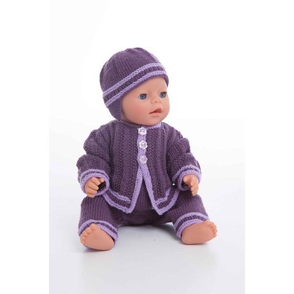 Patron tricot - Veste, bonnet et pantalon  bretelles