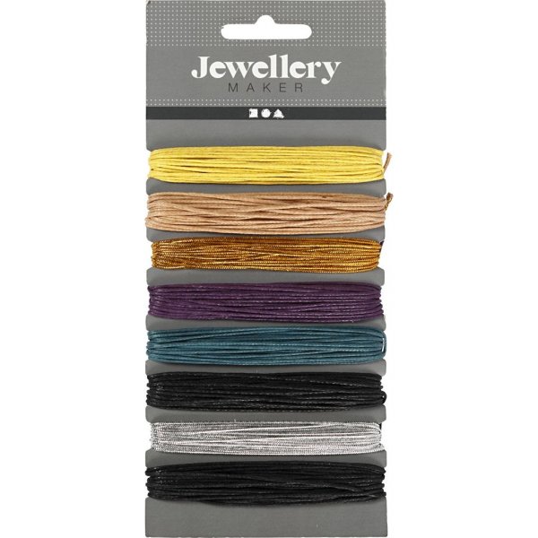 Cordon en coton - couleurs vives mlanges - 8x5 m