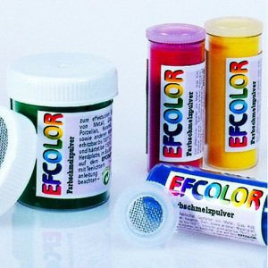 Efcolor - poudre thermocollante 150°C - émail thermocollant Efcolor - poudre thermocollante 150°C - émail thermocollant