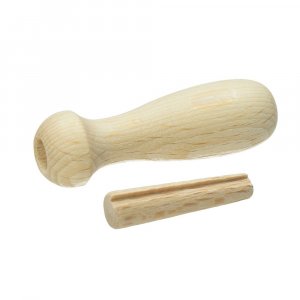 Manche en bois pour 1 aiguille à feutrer - 1 pc. 2 pièces non assemblées Manche en bois pour 1 aiguille à feutrer - 1 pc. 2 pièces non assemblées