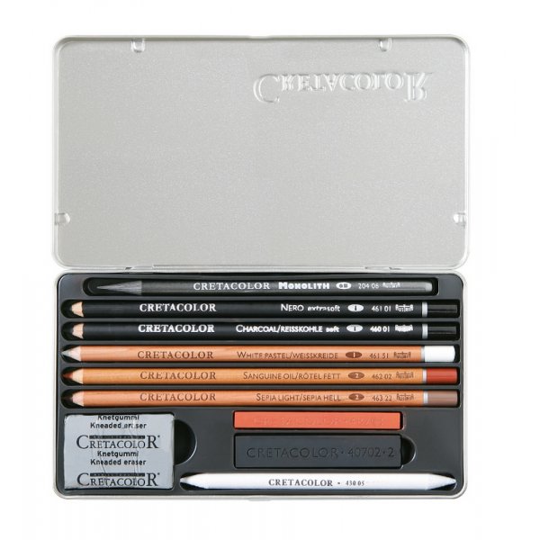 Set de stylos Crayons Cretacolor Artino Sketch - 10 pièces