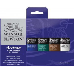 Peinture à l'huile W&N Artisan Soluble à l'eau - Coffret débutant 6x37 ml Peinture à l'huile W&N Artisan Soluble à l'eau - Coffret débutant 6x37 ml