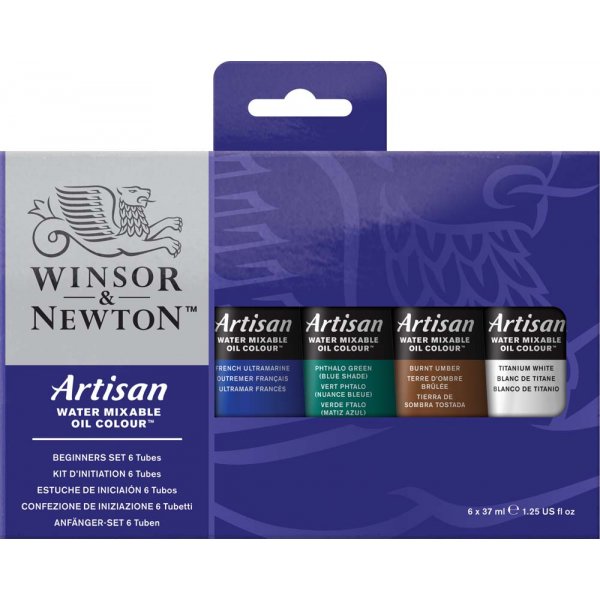 Peinture  l\\\'huile W&N Artisan Soluble  l\\\'eau - Coffret dbutant 6x37 ml