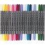 Marqueurs textiles - couleurs complmentaires - 20 pcs