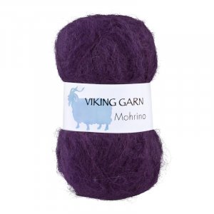 Fil Viking Mohrino 50g - Violet foncé (569) Fil Viking Mohrino 50g - Violet foncé (569)