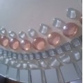 Image client Boules de verre scintillantes 18 - 20 mm - améthyste 100 g / 20 pcs.
