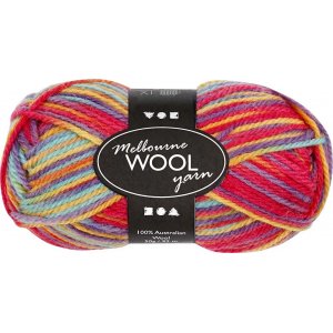 Fil de laine Melbourne - multicolore - 50 g Fil de laine Melbourne - multicolore - 50 g