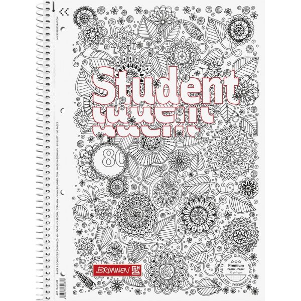 Bloc-notes - Zentangle A4 90 g - à carreaux