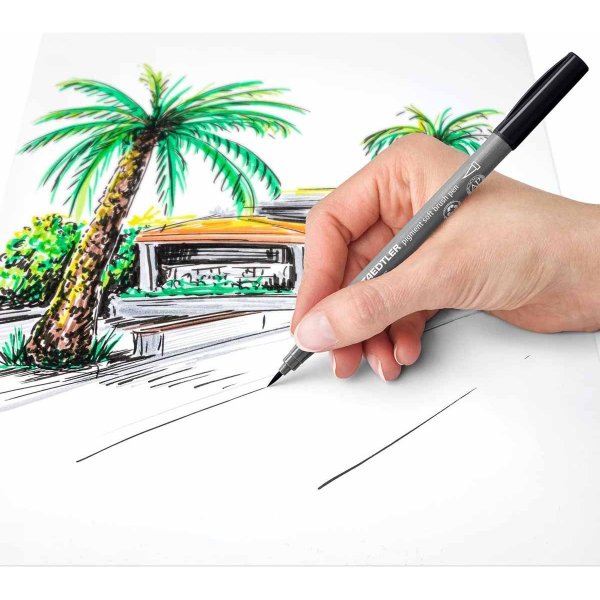Staedtler Stylo pinceau doux  pigments