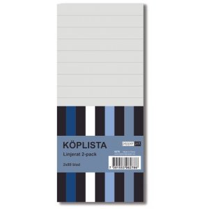 Liste de courses - Lign�e - Lot de 2