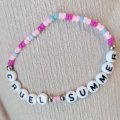 Image client Perles en plastique Lettres, rondes
