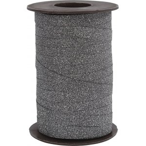 Cordon cadeau - noir - paillettes - 100 m Cordon cadeau - noir - paillettes - 100 m