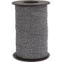Cordon cadeau - noir - paillettes - 100 m