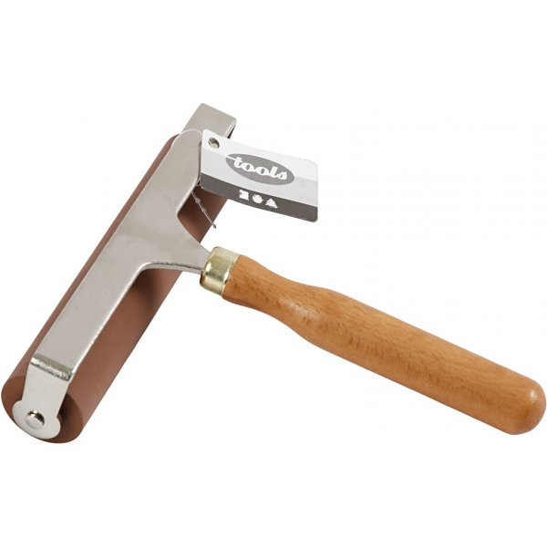 Rouleau en caoutchouc/rouleau linolum - 14,7 cm