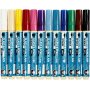 Crayon pour porcelaine et verre - couleurs mélangées - opaque - 12 pcs