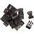 Boucle à clic 16 mm noir 10 pcs Boucle à clic 16 mm noir 10 pcs