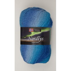 Fil Viking Nordlys 100g - Bleu clair/bleu foncé (927) Fil Viking Nordlys 100g - Bleu clair/bleu foncé (927)