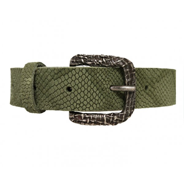Ceinture pour femme en cuir de vachette à motif croco Ceinture pour femme en cuir de vachette à motif croco