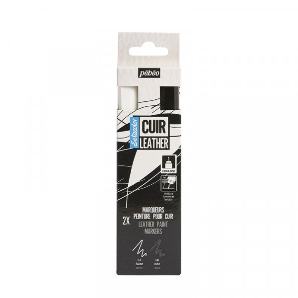 Couleur cuir - Pbo - Set de marquage 2-pack noir & blanc