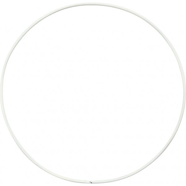 Anneau en métal - blanc - Ø15 cm - 10 pcs Anneau en métal - blanc - Ø15 cm - 10 pcs