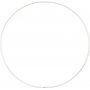 Anneau en métal - blanc - Ø15 cm - 10 pcs