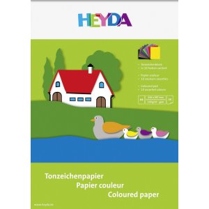 Bloc de papier coloré A4 130g - 20 pages Bloc de papier coloré A4 130g - 20 pages