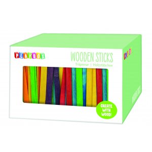 Bâtons en bois colorés dans une boîte - 1000 pcs Bâtons en bois colorés dans une boîte - 1000 pcs