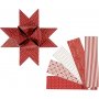 Bandes étoiles - rouge - blanc - Ø18 cm - 40 bandes