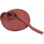 Tissu tricot tubulaire - L22 mm - Nol rouge/gris - 10 m