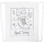 Sac de sport - blanc - chat dans les chaussures
