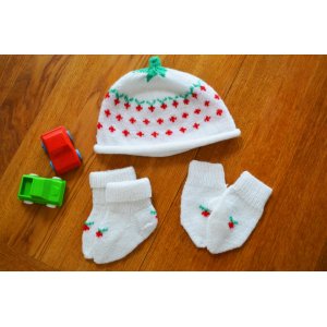 Patron tricot - Ensemble bébé Lingon Patron tricot - Ensemble bébé Lingon