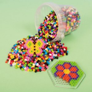 Perles de pipe 4000 pcs en seau + assiette Perles de pipe 4000 pcs en seau + assiette