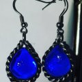 Image client Boules de verre scintillantes 18 - 20 mm - bleu clair 100 g / 20 pcs.