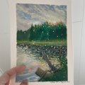 Image client Bloc Aquarelle Collé Pressé à Froid Arches 300g - 23x31 cm