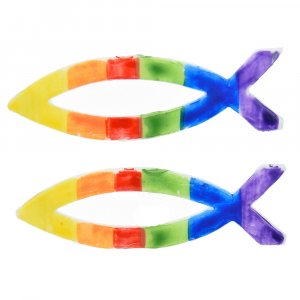 Décorations en cire - Poisson arc-en-ciel (48x19 mm) Décorations en cire - Poisson arc-en-ciel (48x19 mm)