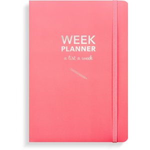 Agenda hebdomadaire - Rose non daté Agenda hebdomadaire - Rose non daté