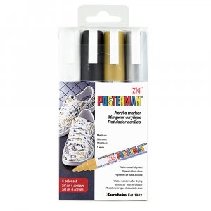 Feutre ZIG Posterman PMA-30 2 mm, lot de 4
