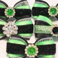 Image client Ruban satin - Double face 16mm - vert fluo