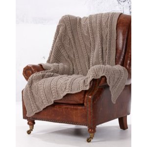 Patron tricot - Plaid tressé Patron tricot - Plaid tressé