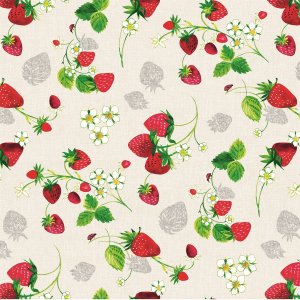 Bâche PVC Fraises/Fleurs Bâche PVC Fraises/Fleurs