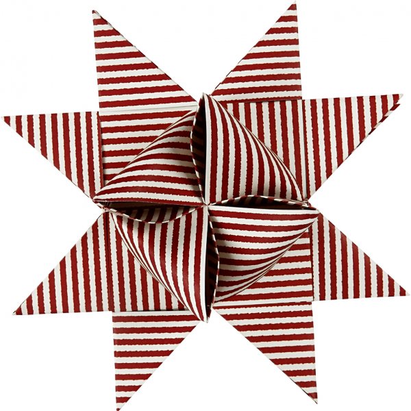 Bandes toiles - rouge - blanc - 18 cm - 40 bandes