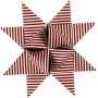 Bandes étoiles - rouge - blanc - Ø18 cm - 40 bandes