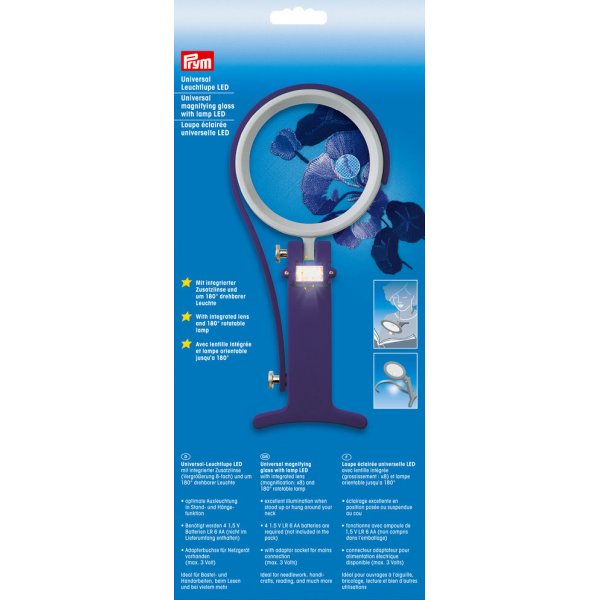 Loupe avec lampe LED