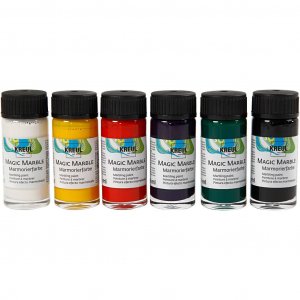 Peinture effet marbre magique - Couleurs standard, 6 � 20 ml