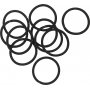 lastique  cheveux - noir - 10 pcs