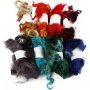 Laine boucle - couleurs mlanges - 8 x 20 g