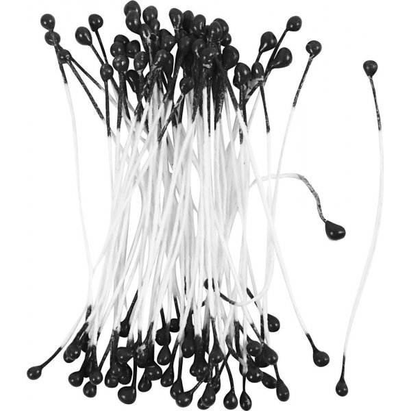 Pistil pour Fleurs - Noir - 100 pcs