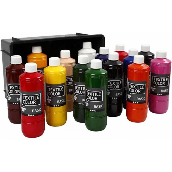 Coloration textile Textile Color - couleurs mlanges - 15 x 500 ml